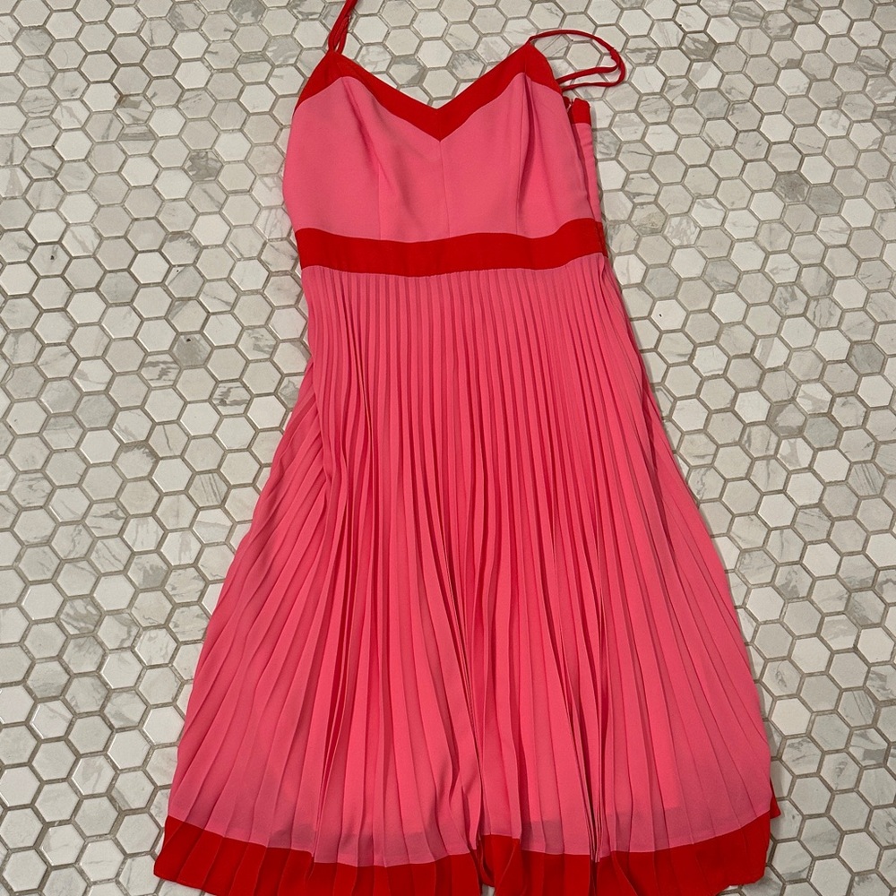 Milly Vibrant Pink and Red Dress
